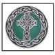 ENAMEL BROOCH CELTIC CROSS
